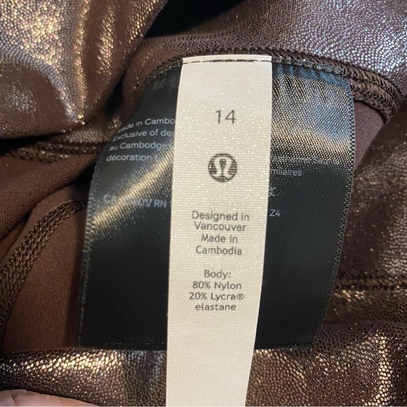 NWT Lululemon Align HR Crop 23” Shine Leggings Size 14 - Picture 7 of 10